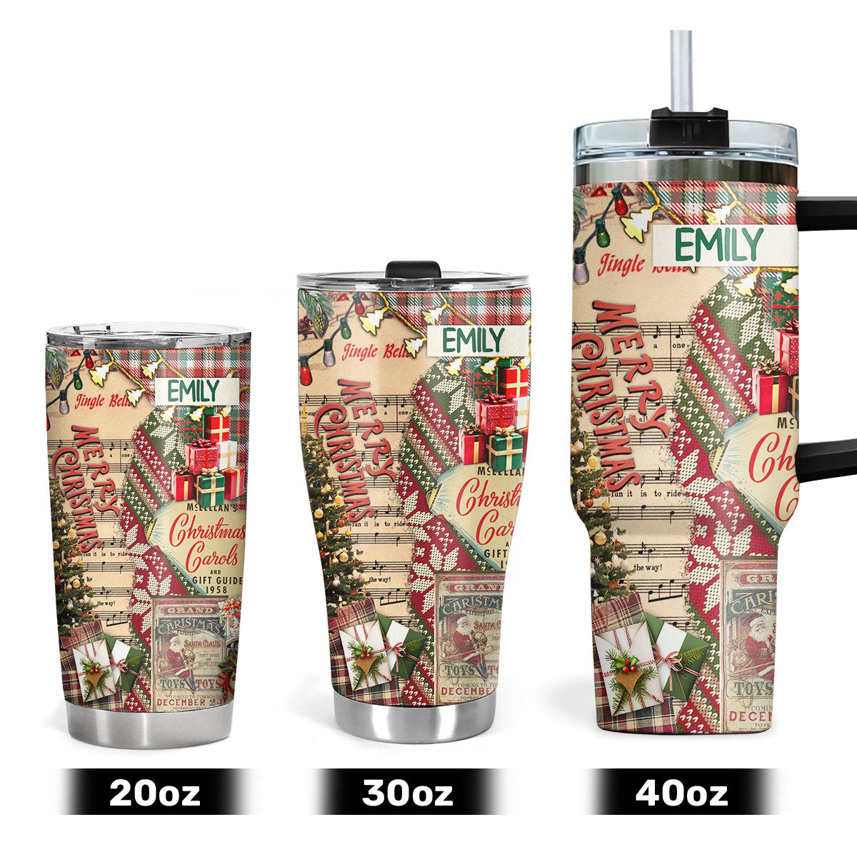 Old Christmas | Personalized Stainless Steel Tumbler