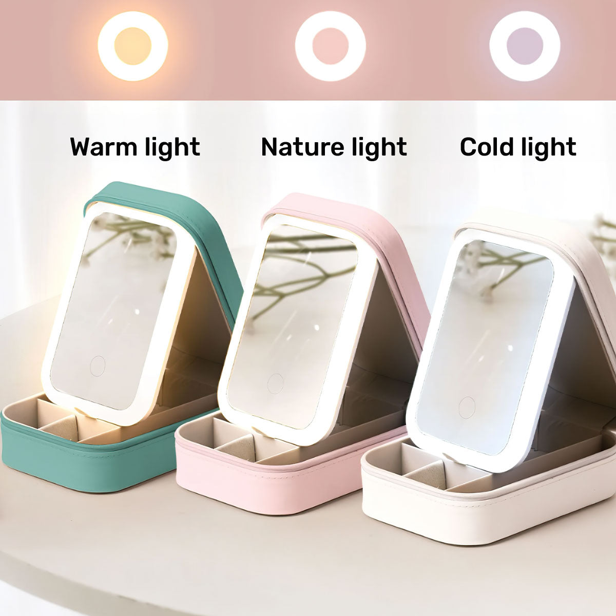 God Says I Am | Personalized Custom Jewelry Box With LED Mirror