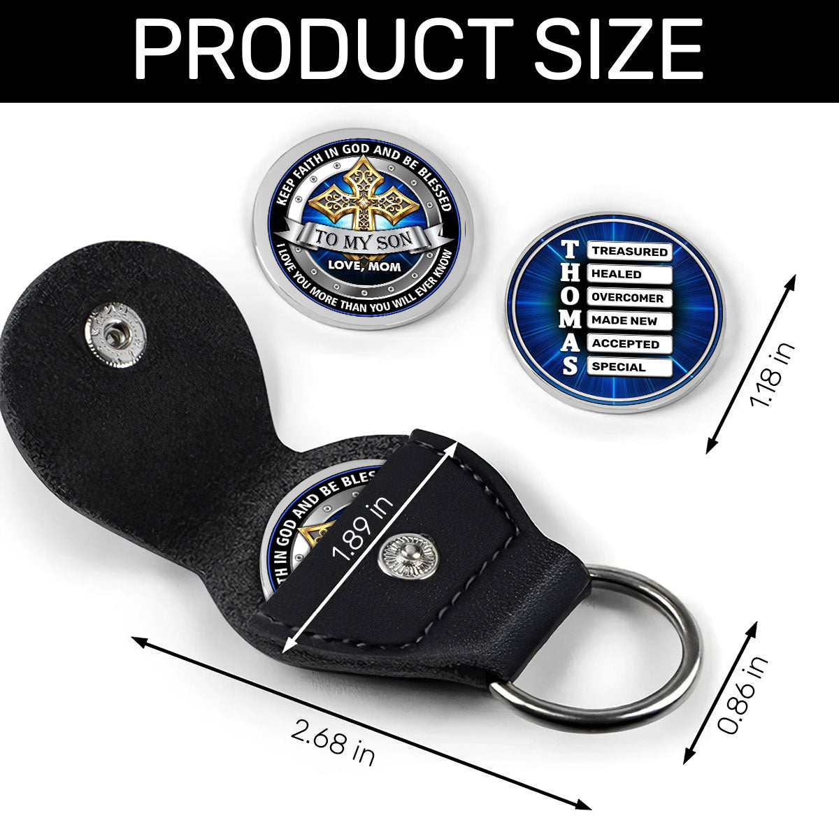 Blessings And Love To Son | Personalized Pocket Hug