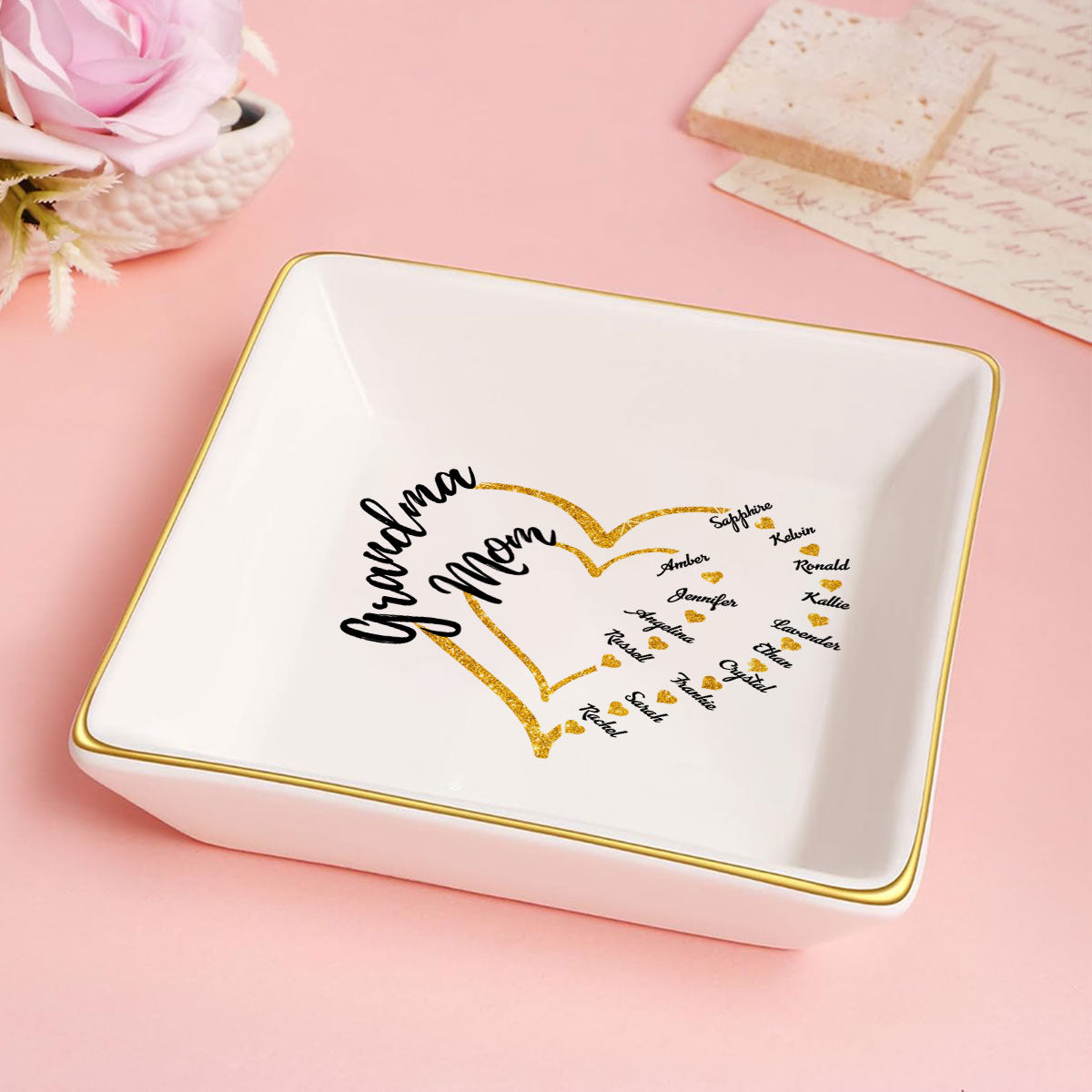 Grandma Mom | Personalized Jewelry Dish JSJDPH1921L