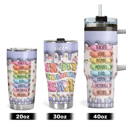 In My Teacher Era | Personalized Stainless Steel Tumbler SSTHA06