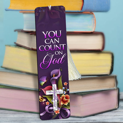 Beautiful Personalized Wooden Bookmarks - You Can Count On God MH32
