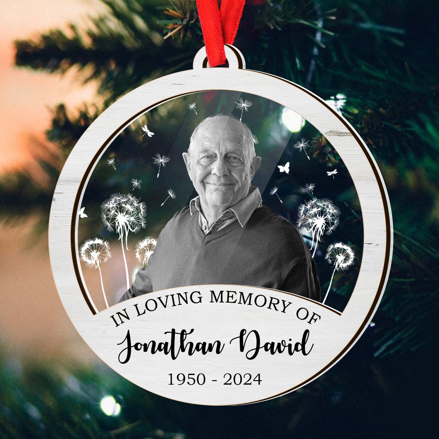 In Loving Memory | Personalized Wood & Acrylic Ornament JSWAOHLL2764T