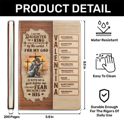 I Am The Daughter Of A King | Personalized Leather Cover Notebook