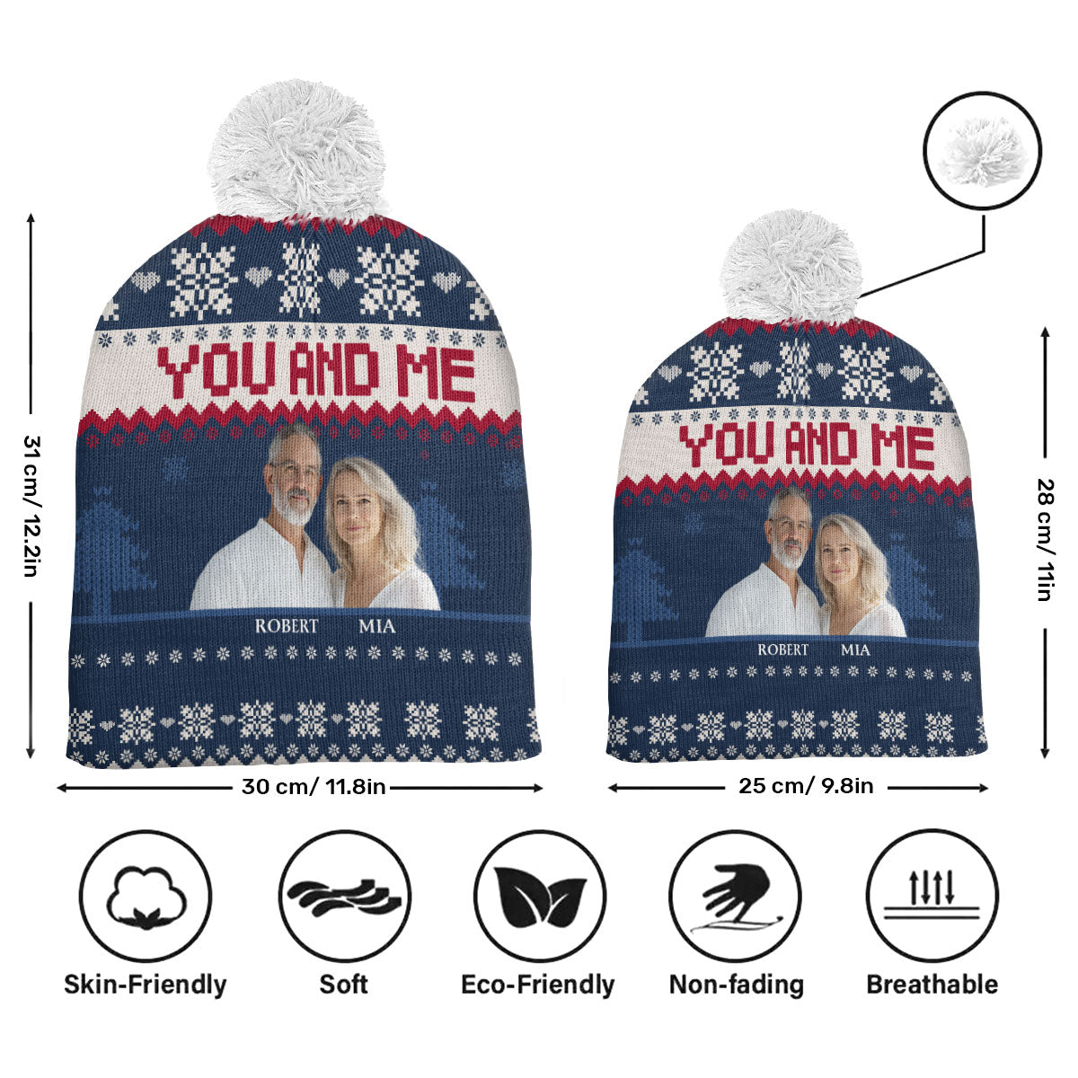 You And Me We Got This Bubble Hat | Personalized Bobble Beanie Hat JSBBHPPA2679M