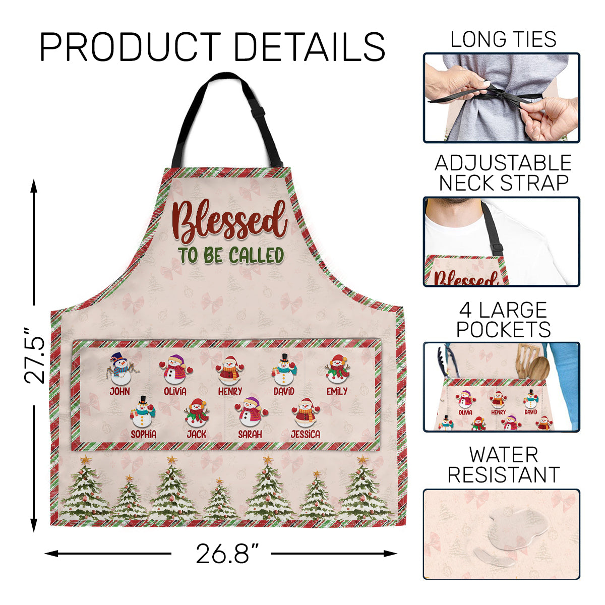 Blessed To Be Called | Personalized Apron With Packet