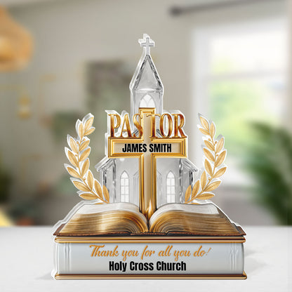 Grace Pastor | Personalized Custom Shaped Squared Acrylic Plaque