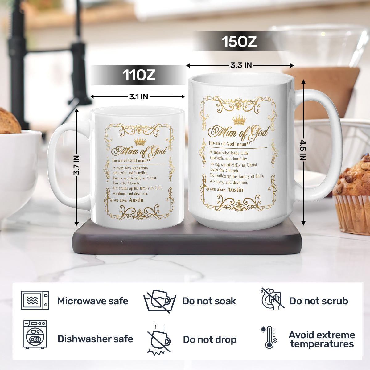Man Of God | Personalized Ceramic Coffee Mug