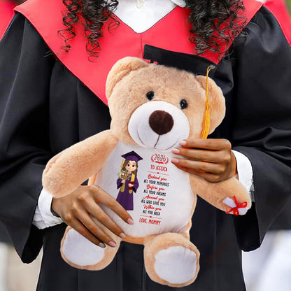 Behind You All Your Memories | Personalized Graduation Teddy Bear