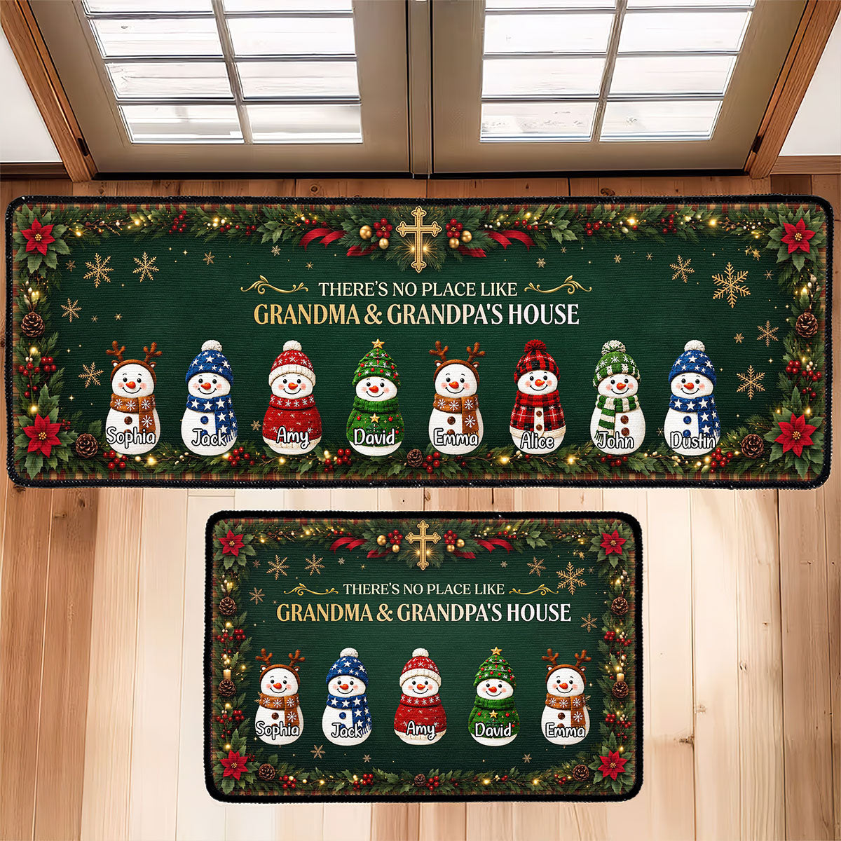 There's No Place Like Grandma & Grandpa's House | Personalized Runner Rug