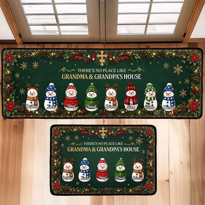 There's No Place Like Grandma & Grandpa's House | Personalized Runner Rug