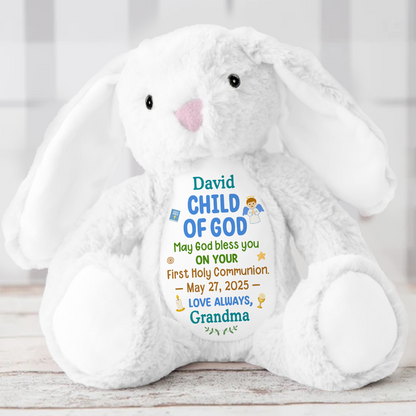 Chid Of God | Personalized Stuffed Bunny