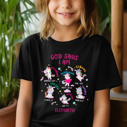 God Says I Am | Personalized Kid T-Shirt