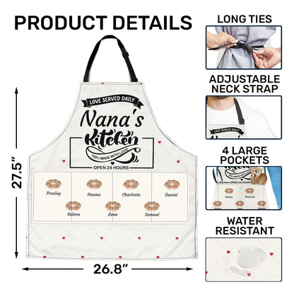 Grandma's Kitchen | Personalized Apron With Pocket