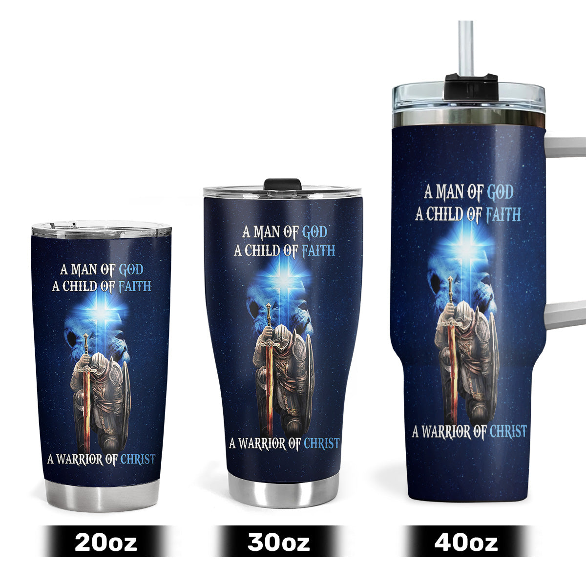 A Man Of God  | Personalized Stainless Steel Tumbler