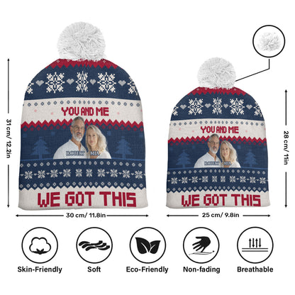 You And Me We Got This Bubble Hat | Personalized Bobble Beanie Hat JSBBHPPA2679M