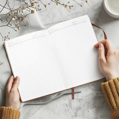 To My Son | Personalized Leather Cover Notebook