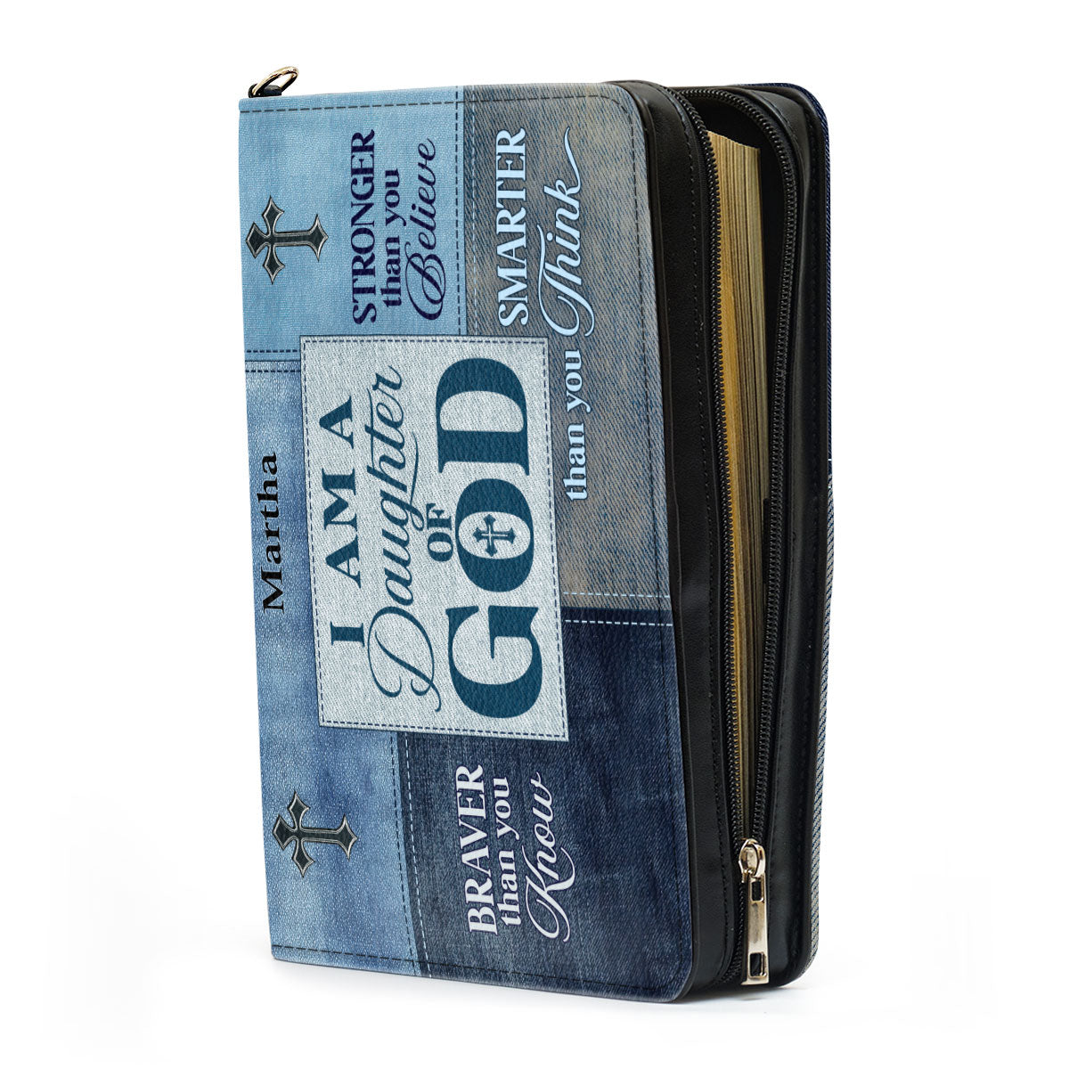Jesuspirit | Personalized Leather Bible Cover | I Am A Daughter Of God BCM764