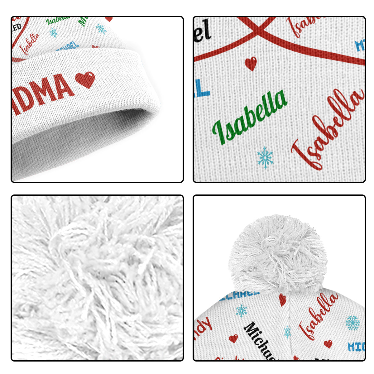 Blessed To Be Called Grandma  | Personalized Bobble Beanie Hat