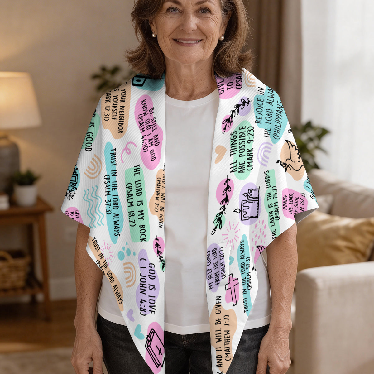 My Daily Bible Affirmations | Personalized Shawl Wrap