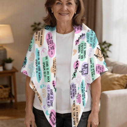 My Daily Bible Affirmations | Personalized Shawl Wrap