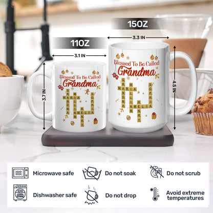 Blessed To Be Called Grandma | Personalized Ceramic Coffee Mug