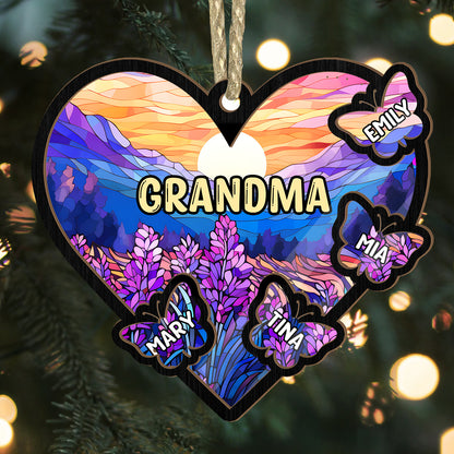 Grandma Heart | Personalized Suncatcher Ornament JSSUNOHLPA2778L