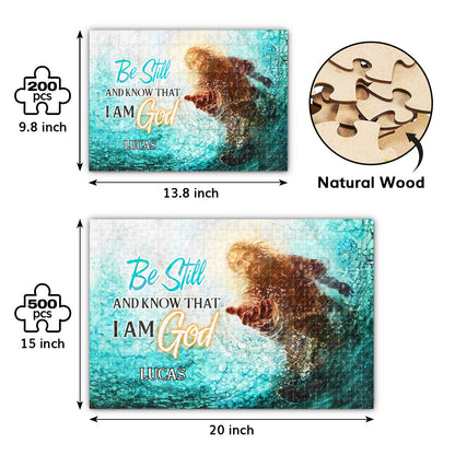 Be Still And Know I Am God | Personalized Rectangle Jigsaw Puzzle JSJPPHA1628TA