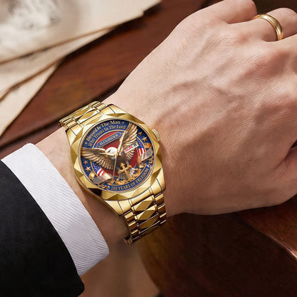 Blessed Is The Man Who Trusts In The Lord | Personalized Men's Wrist Watch