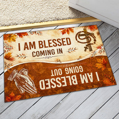 I Am Blessed Coming In Going Out |  Doormat