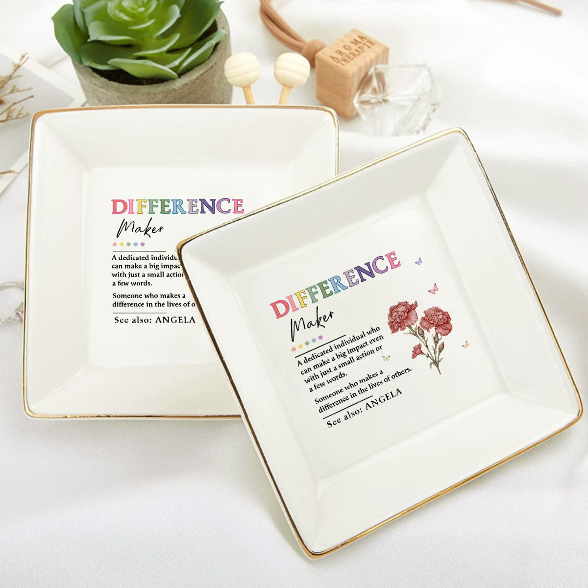 Difference Maker | Personalized Jewelry Dish