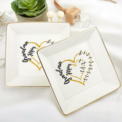 Grandma Mom | Personalized Jewelry Dish JSJDPH1921L