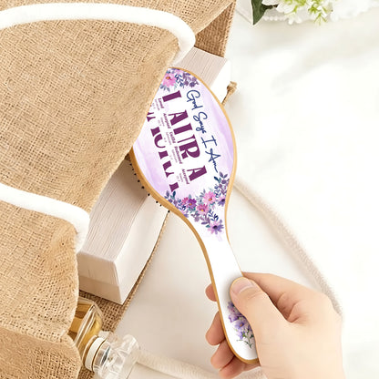 God Says I Am | Personalized Hair Brush
