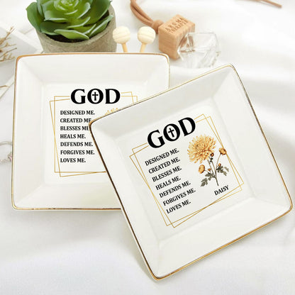 God Designed Me Created Me | Personalized Jewelry Dish