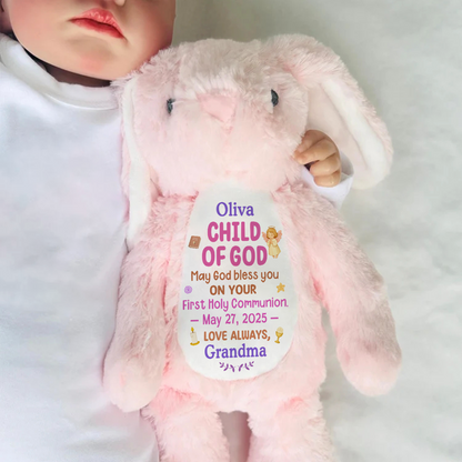 Chid Of God | Personalized Stuffed Bunny