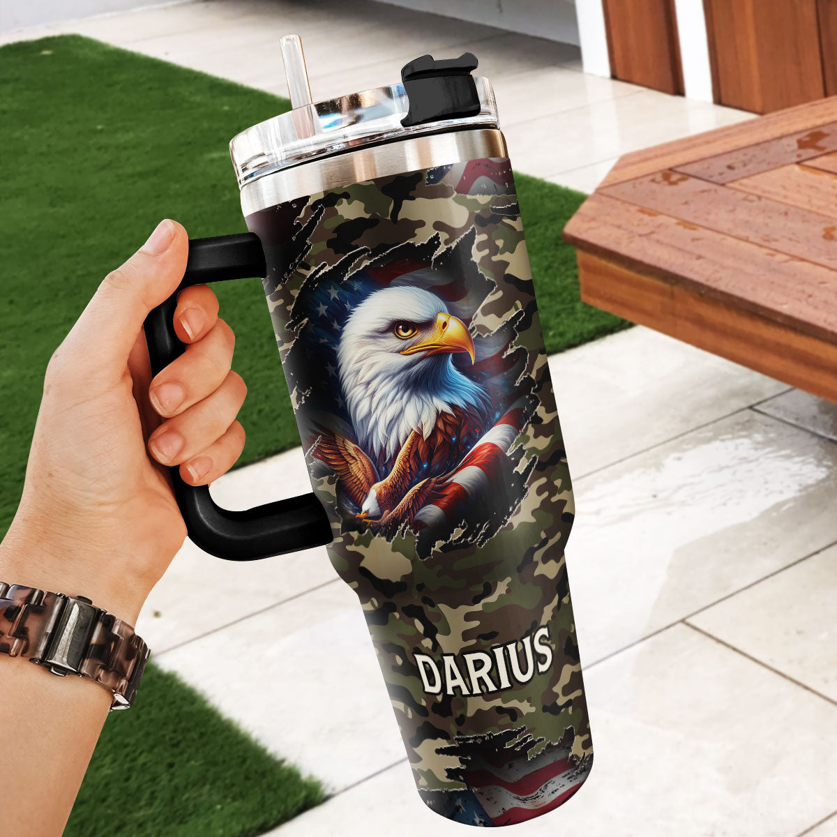 I Am A U.S. Veteran | Personalized Stainless Steel Tumbler JSSSTM1052