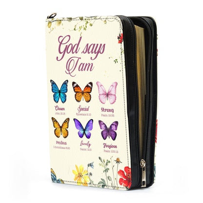 God Says I Am | Personalized Bible Cover JSBCPPA1133D