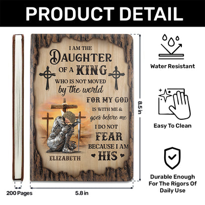 I Am The Daughter Of A King | Personalized Leather Cover Notebook