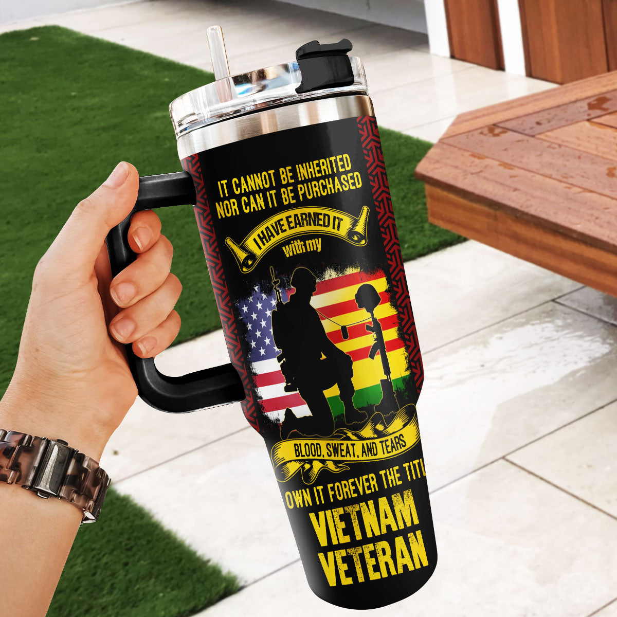 It Cannot Be Inherited Nor Can It Be Purchased | Personalized Stainless Steel Tumbler JSSSTH886