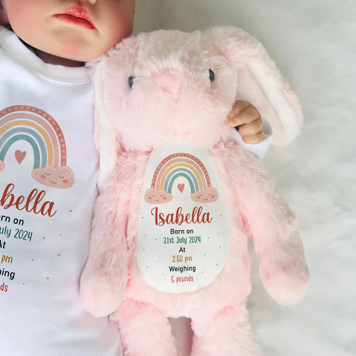 New Baby | Personalized Stuffed Bunny