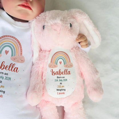 New Baby | Personalized Stuffed Bunny