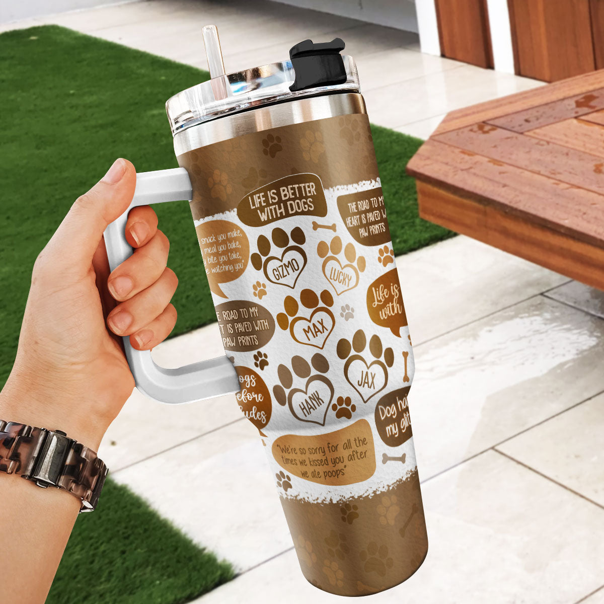 It's A Dog Dad Thing - Personalized Stainless Steel Tumbler SSTH846