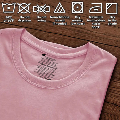 To My Daughter My Son Love From Mom Grandma Graduation Gifts | Personalized Shirt With Design Inner Neck
