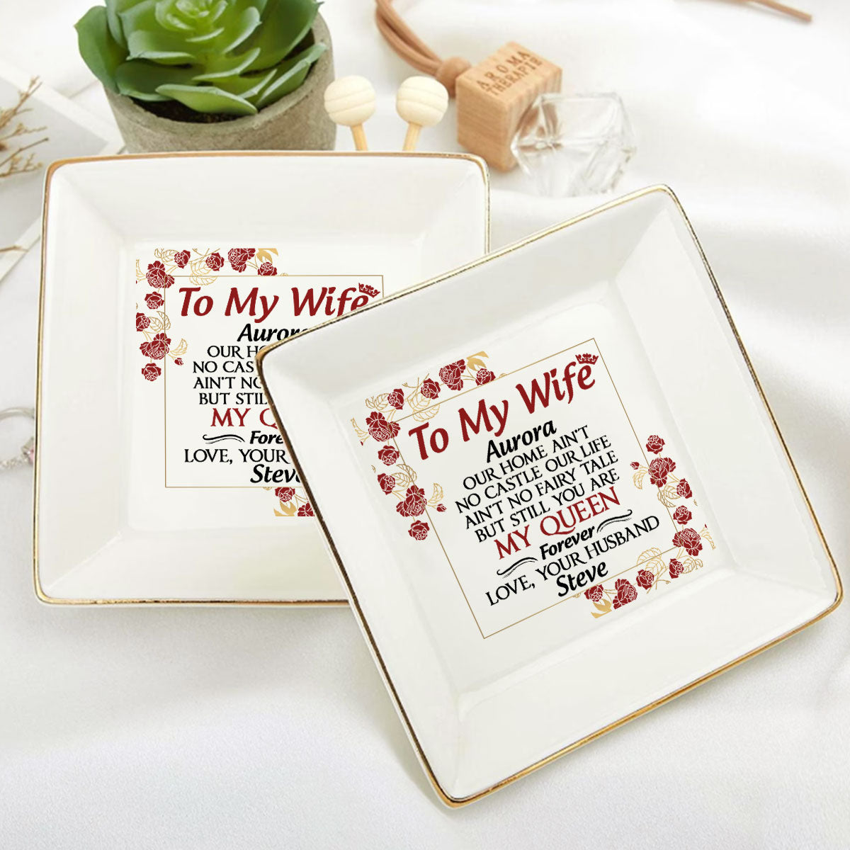 To My Wife | Personalized Jewelry Dish