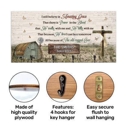 Amazing Grace | Personalized Key Holder JSUWKHCSPHA1722M