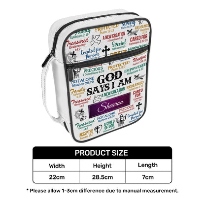 God Says I Am | Personalized Kid's Bible Bag JSNBBPH1228D