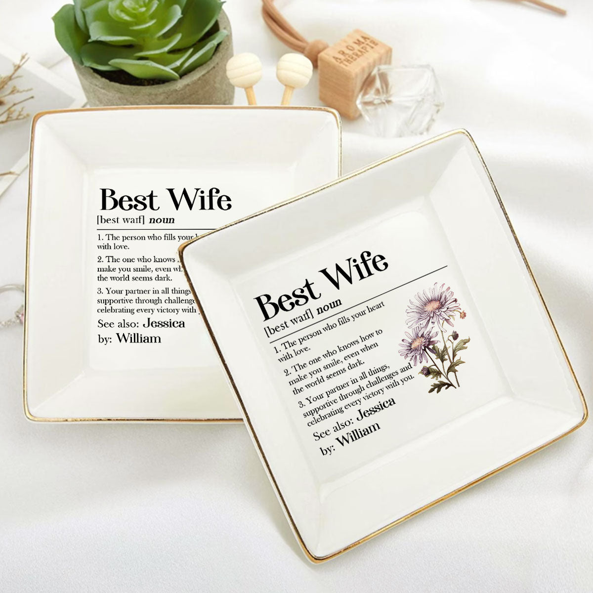 Best Wife Definition | Personalized Jewelry Dish