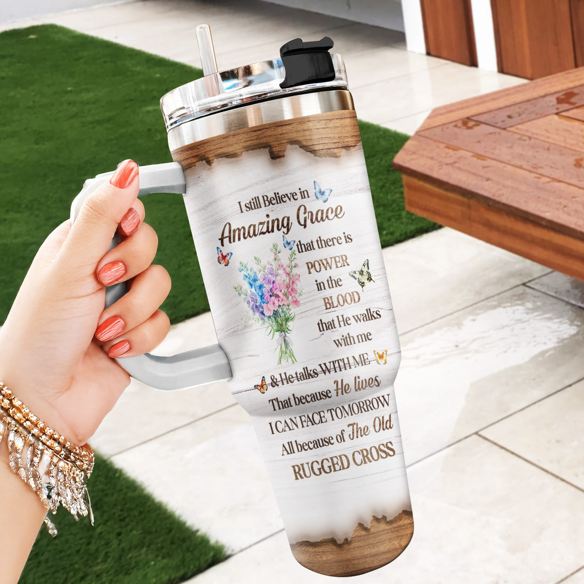 I Still Believe In Amazing Grace | Personalized Stainless Steel Tumbler