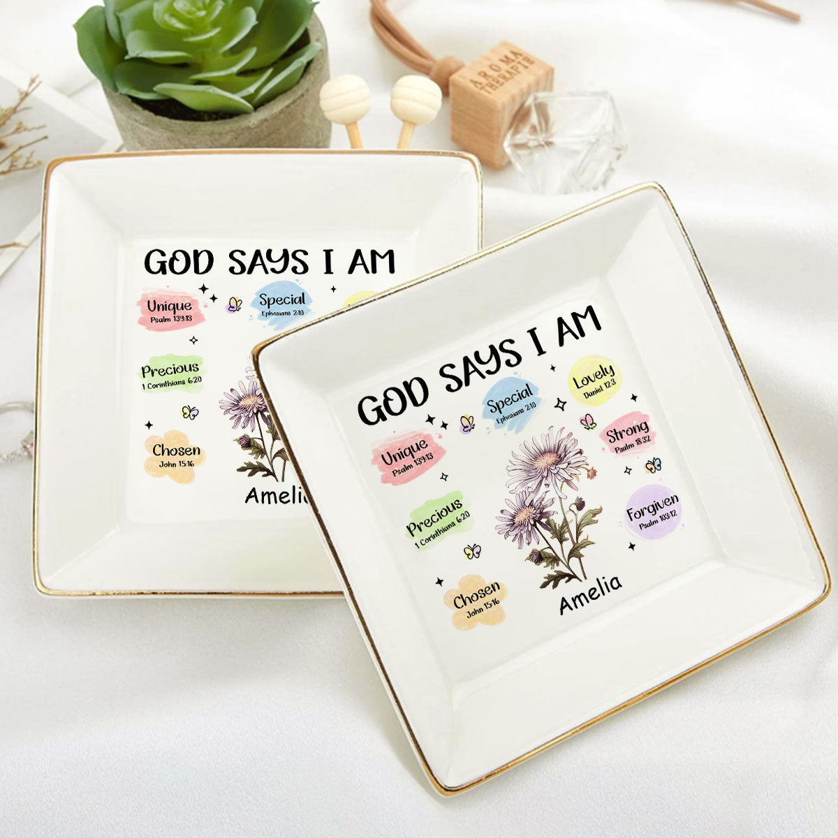 God Says You Are Chosen | Personalized Jewelry Dish