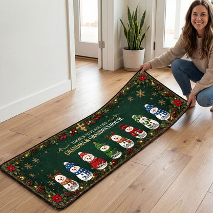 There's No Place Like Grandma & Grandpa's House | Personalized Runner Rug